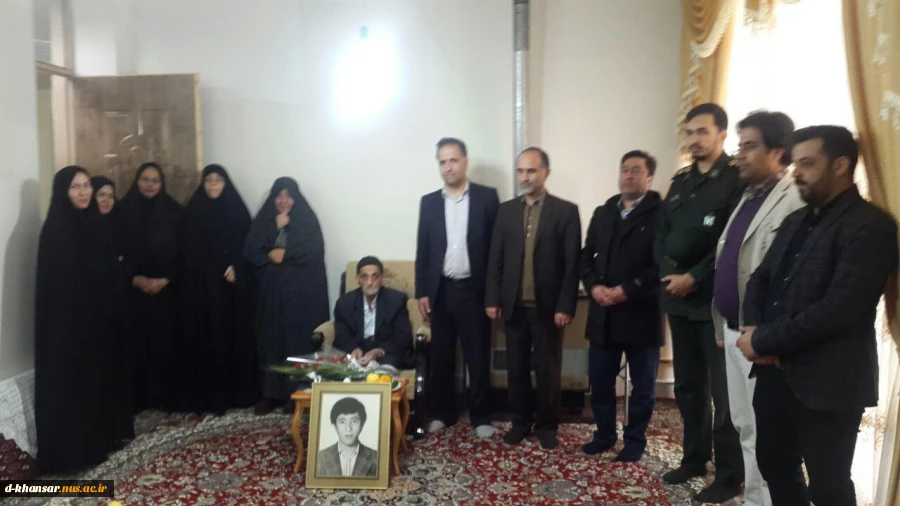دیدار و تجلیل از خانواده شهید سید سعید غضنفری  شهید انقلاب اسلامی  
به مناسبت سالروز   وفات حضرت ام البنین (س) و روز تکریم مادران شهدا در ایام دهه فجر 2