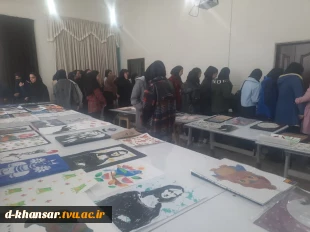 برگزاری ژوژمان گروه گرافیک و بازدید دانش آموزان هنرستانی از کارگاه های گرافیک   6