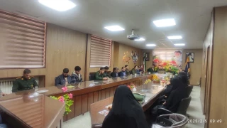 دیدار جمعی از دانشگاهیان شهرستان خوانسار با فرمانده سپاه ناحیه مقاومت به مناسبت ولادت امام حسین (ع)